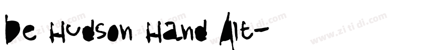 De Hudson Hand Alt字体转换
